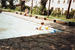 Karin Scherr - Schwammerlbad mit Stainzer Platten, 1990erjahre